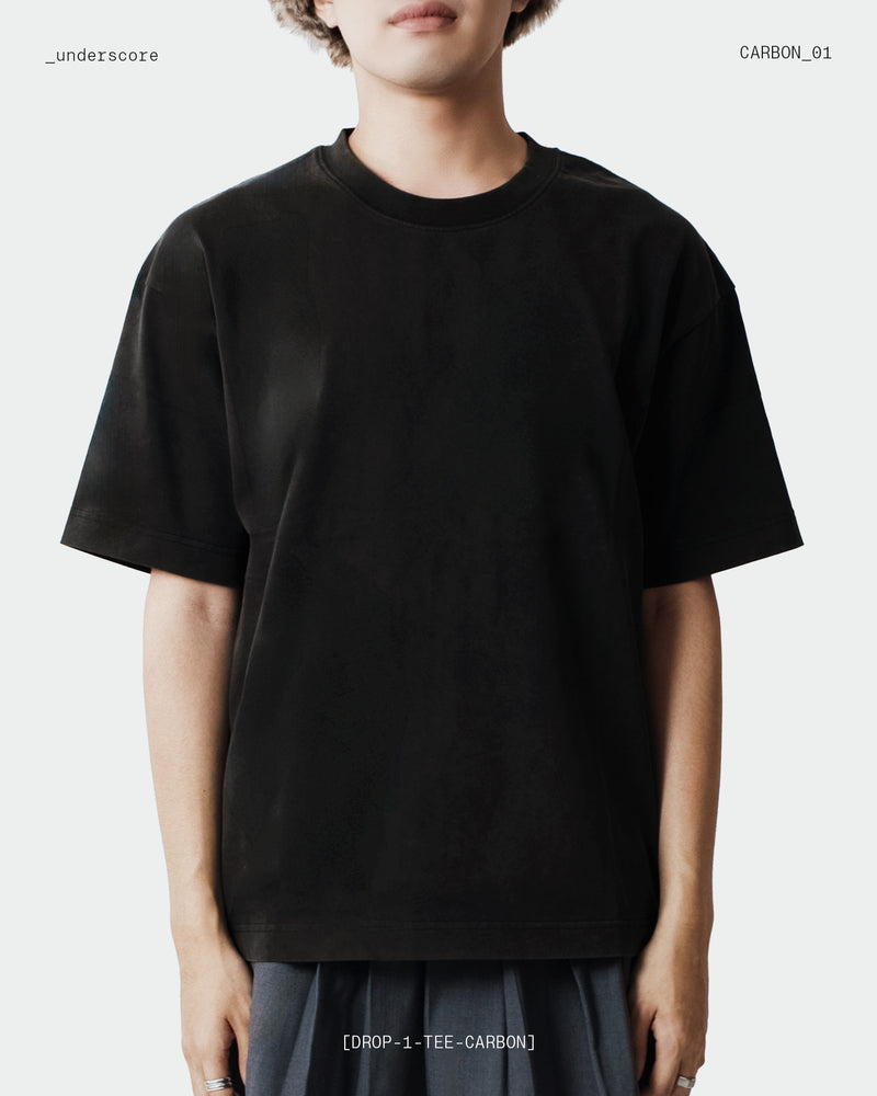 Oversized Boxy Tee in Carbon