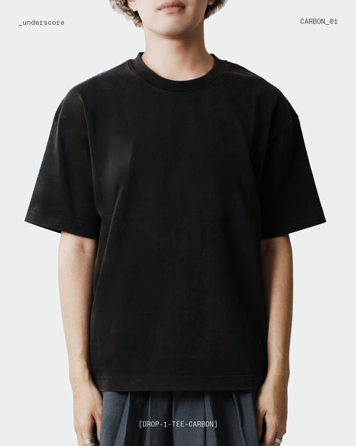 Oversized Boxy Tee in Carbon
