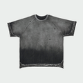 Oversized Distressed Tee in Ashfall