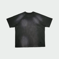 Oversized Distressed Tee in Charcoal
